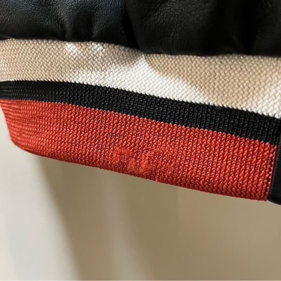 Zara Faux Leather Moto Bomber Jacket with Back Detail - Picture 7 of 9